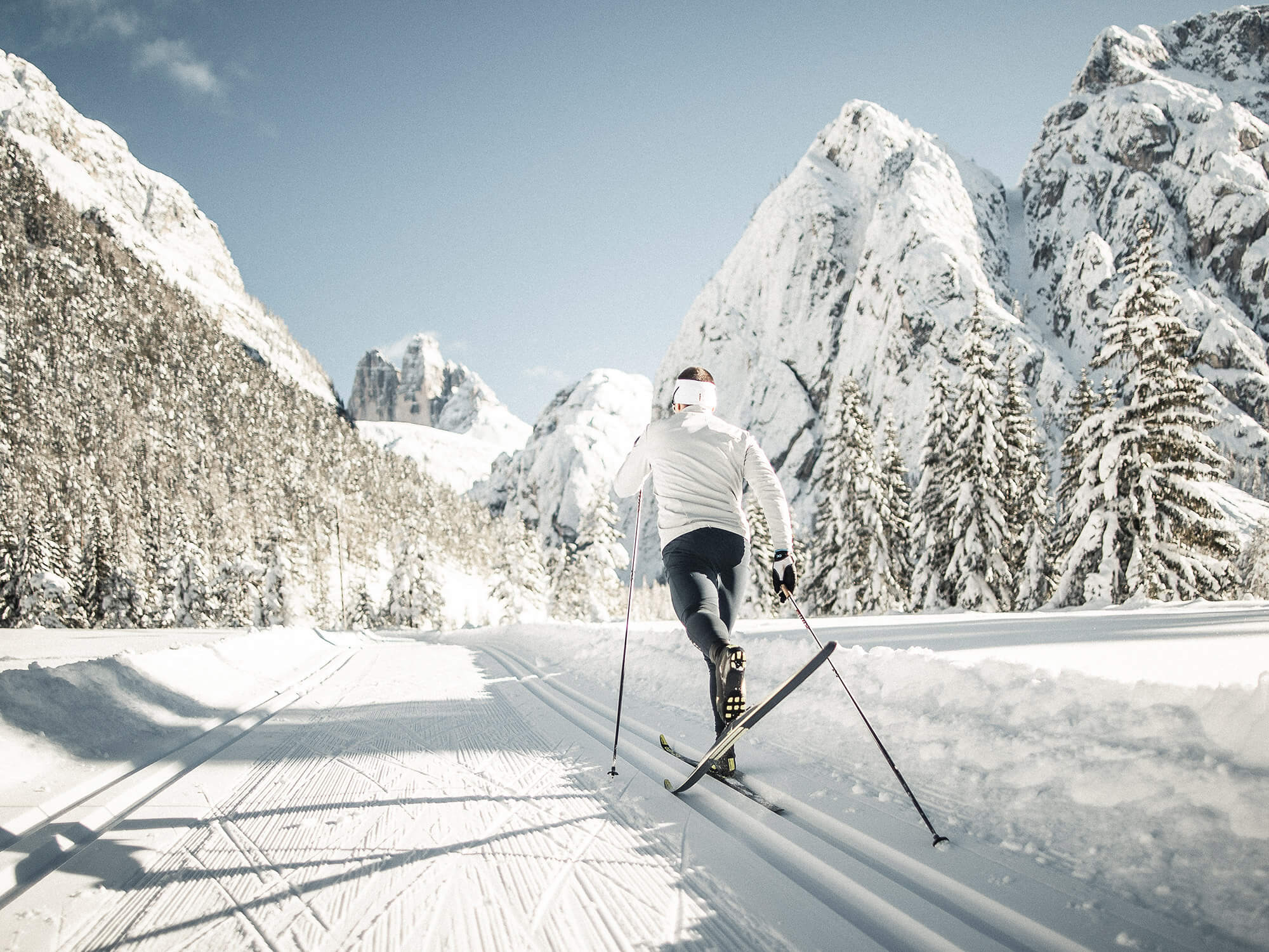 Cross country skiing in Dobbiaco