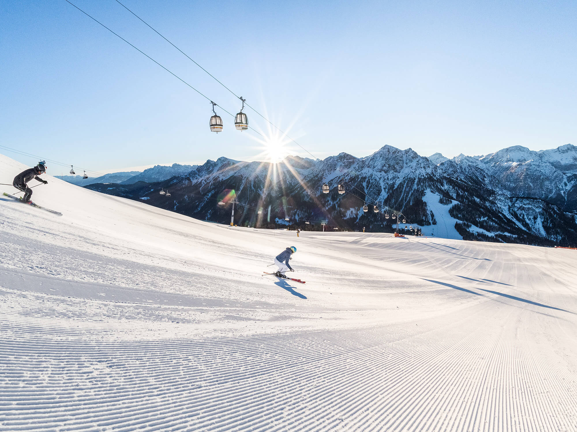 Ski safari in the Dolomites